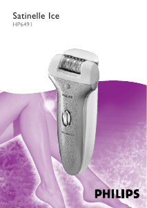 Manual Philips HP6491 Satinelle Ice Epilator