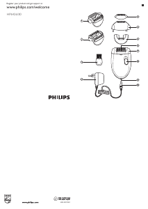 Manual Philips HP6426 Depiladora