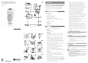 Bedienungsanleitung Philips HP6516 Epilierer