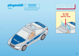 Mode d’emploi Playmobil set 5179 Police Voiture de Police avec lumières clignotantes