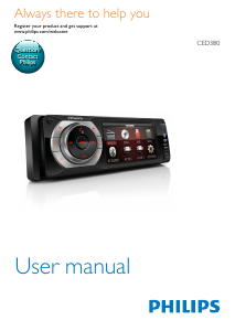 Manual Philips CED380 Car Radio