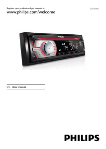 Manual Philips CEM2000X Car Radio