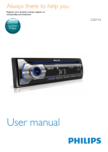 Manual Philips CED110 Car Radio