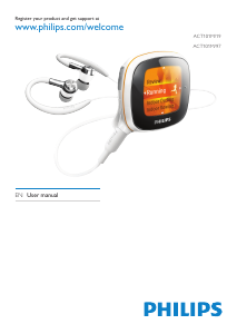 Manual Philips ACT101M Mp3 Player