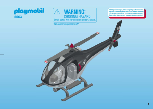 Bedienungsanleitung Playmobil set 5563 Police SEK-Helikopter