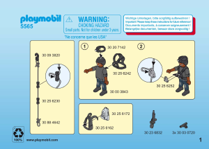 Mode d’emploi Playmobil set 5565 Police Commando des forces spéciales