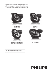 Kullanım kılavuzu Philips CSP410 Oto hoparlörü