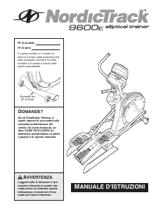 Manuale NordicTrack 9600E Bicicletta ellittica