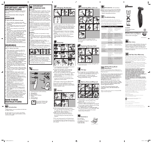 Manual de uso Philips-Norelco XA2029 Axe Afeitadora