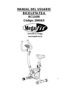 Manual de uso Megafit BC11430 Bicicleta estática