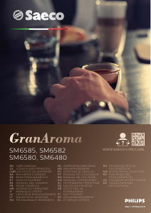Rokasgrāmata Philips Saeco SM6582 GranAroma Espresso kafijas aparāts