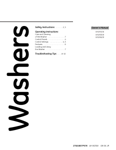 Handleiding GE WISR208JT6AA Wasmachine