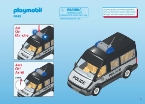 Manuale Playmobil set 6043 Police Mezzo blindato della polizia