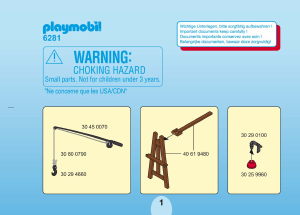 Manuale Playmobil set 6281 Police Rapina al museo