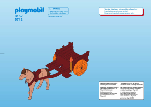Manual de uso Playmobil set 3152 Vikings Carro vikingo con tesoro