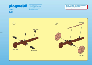 Manual de uso Playmobil set 3153 Vikings Vikingos con ariete