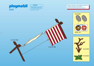 Manual de uso Playmobil set 3157 Vikings Campamento vikingo