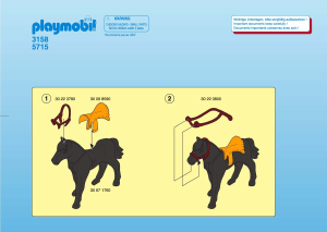 Manuale Playmobil set 5715 Vikings Vichingo con il cavallo