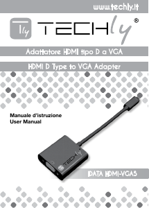 Manuale Techly iData HDMI-VGA5 Adattatore HDMI