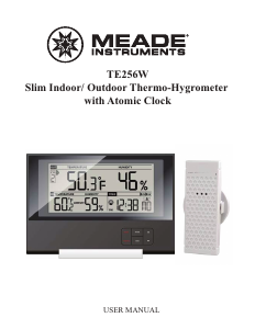 Manual Meade TE256W Weather Station