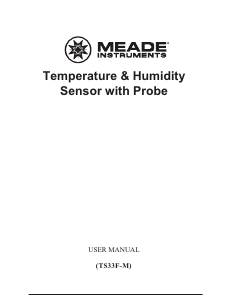 Manual Meade TS33F-M Weather Station