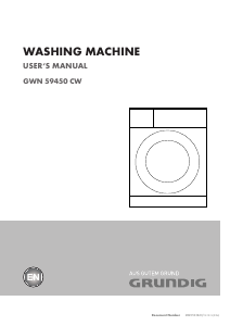 Manual Grundig GWN 59450 CW Washing Machine