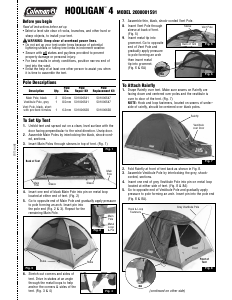 Manual Coleman Hooligan 4 Tent