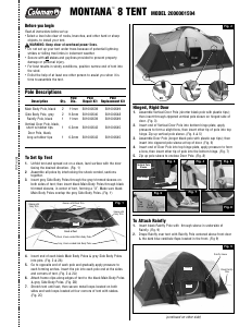 Manual Coleman Montana 8 Tent