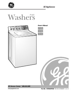 Manual GE WASE4220A0WW Washing Machine