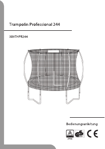 Bedienungsanleitung Wellactive Professional (244cm) Trampolin