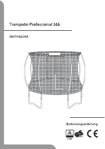 Bedienungsanleitung Wellactive Professional (366cm) Trampolin