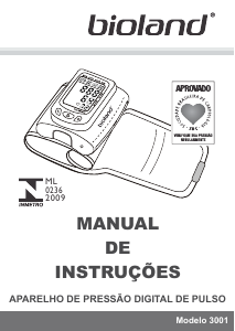 Manual BioLand 3001 Medidor de pressão