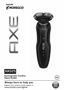 Manual Philips-Norelco XA525 Axe Shaver