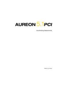 Handleiding Aureon 5.1 PCI Geluidskaart