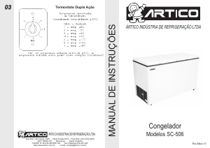 Manual Artico SC-506 Congelador