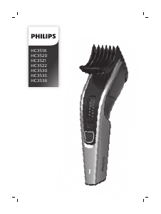 Vadovas Philips HC3535 Plaukų kirpimo mašinėlė