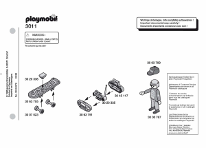 Manuale Playmobil set 3011 Sports Skateboarder