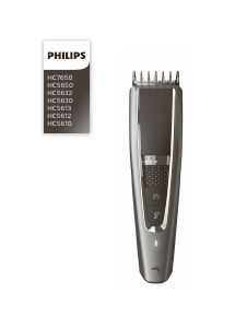 Наръчник Philips HC7650 Машинка за подстригване