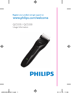 Kasutusjuhend Philips QC5330 Juukselõikur