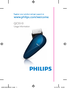 Käyttöohje Philips QC5510 Trimmeri