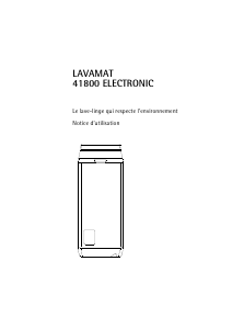 Mode d’emploi AEG LAV41800 Lave-linge