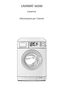 Manual AEG LAV50200 Máquina de lavar roupa