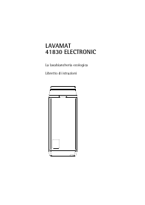 Manuale AEG LAV41830 Lavatrice