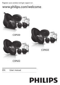 Manual Philips CSP550 Car Speaker