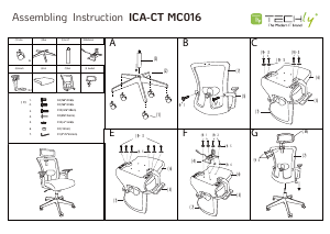 Hướng dẫn sử dụng Techly ICA-CT MC016 Ghế văn phòng