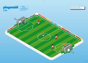 Manual de uso Playmobil set 4700 Sports Campo de fútbol