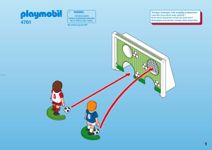Manual Playmobil set 4701 Sports Soccer shoot out