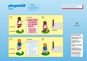 Manual de uso Playmobil set 4702 Sports Jugadores de fútbol