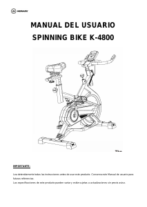 Manual de uso Monark K-4800 Bicicleta estática