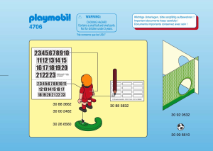 Manuale Playmobil set 4706 Sports Calciatore – Belgio